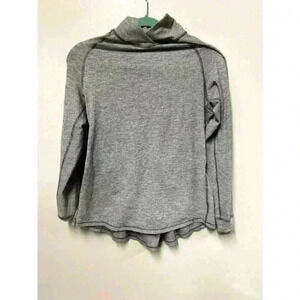 Lululemon Warm Your Core Long Sleeve Tee Tonka Stripe Heathered Slate White 10